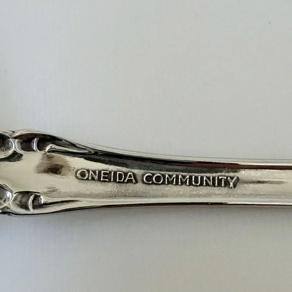 6pc Oneida Community Brahms Flatware Hostess Serving Set Stainless Betty Crocke